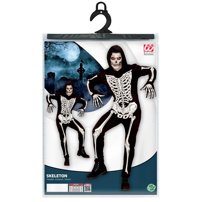 Disfraz de Halloween Esqueleto para hombre que brilla en la oscuridad