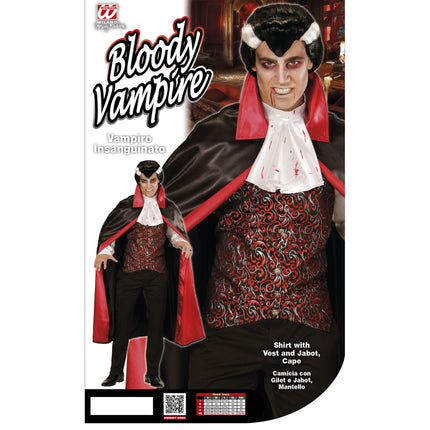 Disfraz Halloween Vampiro Rojo Hombre