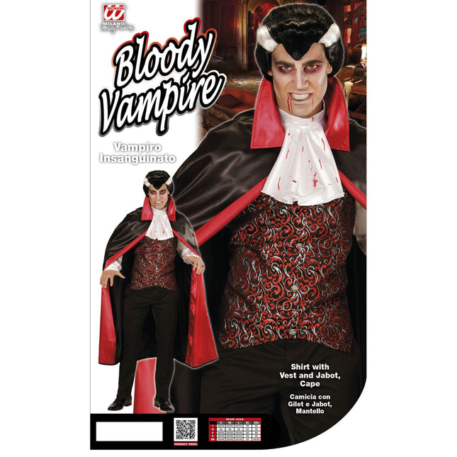 Disfraz Halloween Vampiro Rojo Hombre