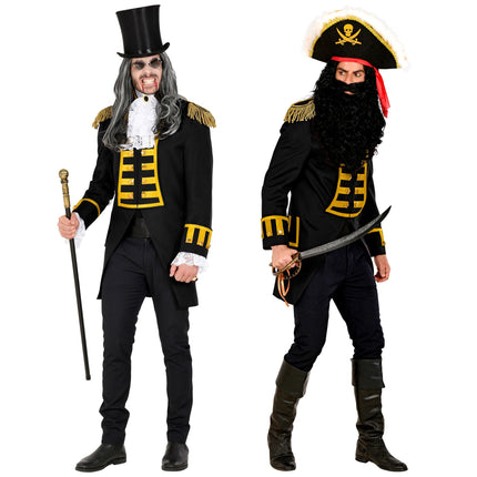 Chaqueta Pirata Negra Hombre