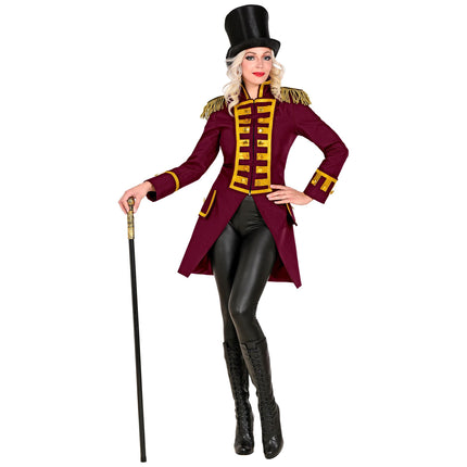 Chaqueta Pirata Rojo Burdeos Mujer