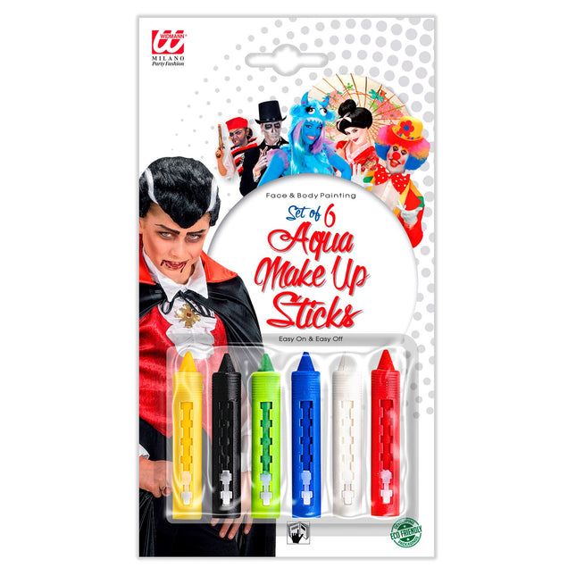 Set de maquillaje de colores bolígrafos 6uds