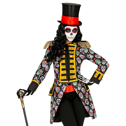 Chaqueta Día De Los Muertos Mujer Neón