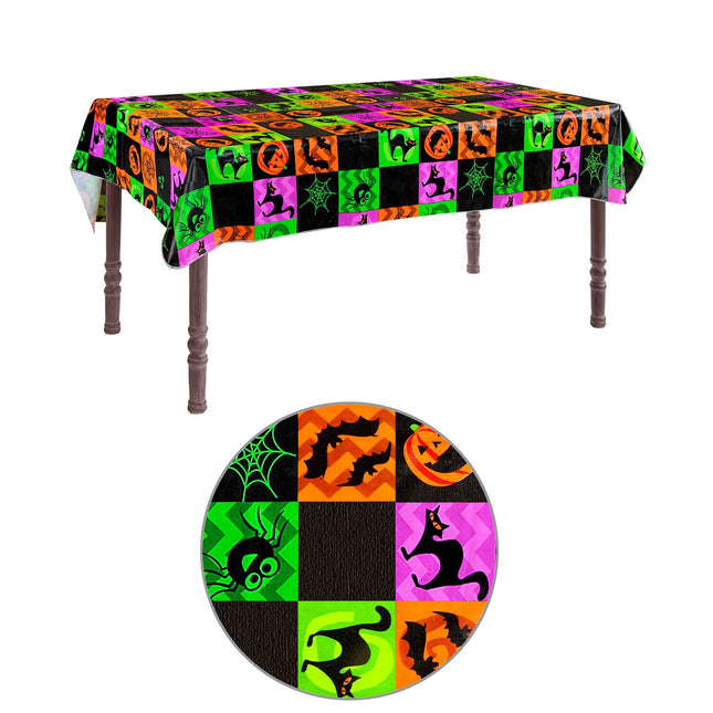 Mantel Halloween Color Neón 1,78m