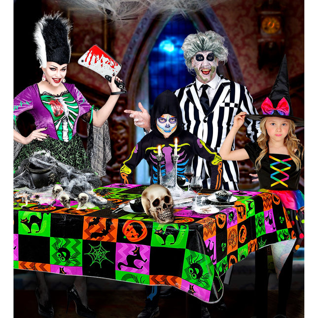 Mantel Halloween Color Neón 1,78m