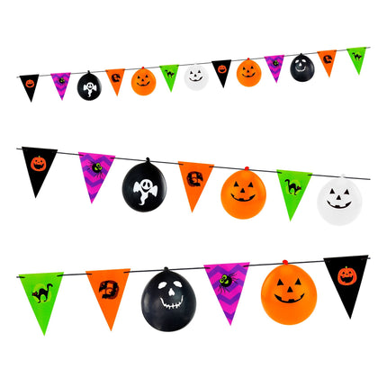 Guirnalda de Halloween de colores 3,6 m