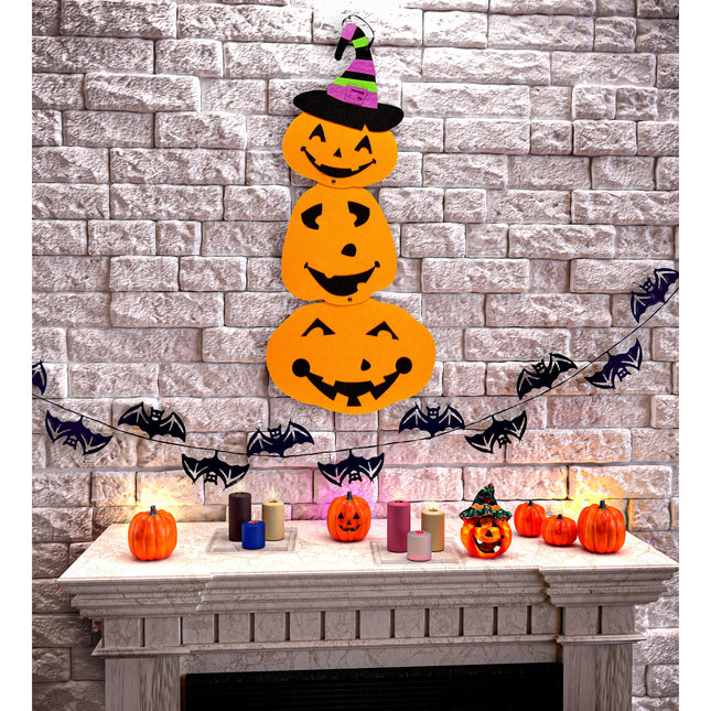 Decoración de pared de Halloween Calabaza 60cm