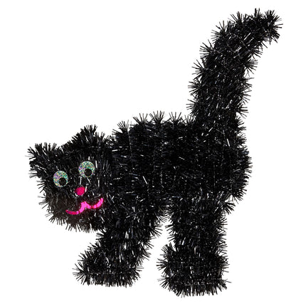 Halloween Decoración Colgante Gato Negro 36cm