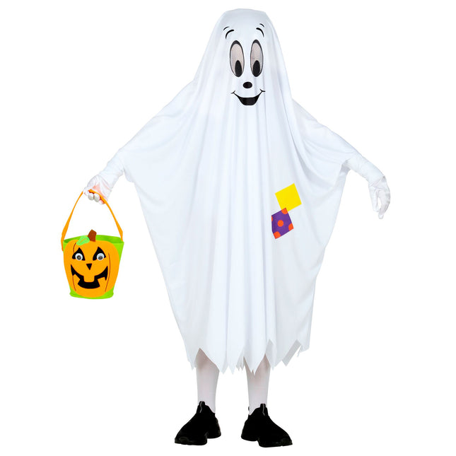 Disfraz Halloween Fantasma Blanco Niño