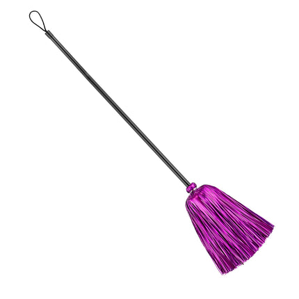 Escoba de bruja de Halloween Morada 92cm