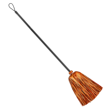 Escoba de bruja de Halloween Naranja 92cm