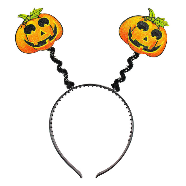 Diadema Halloween Calabazas Verde Naranja