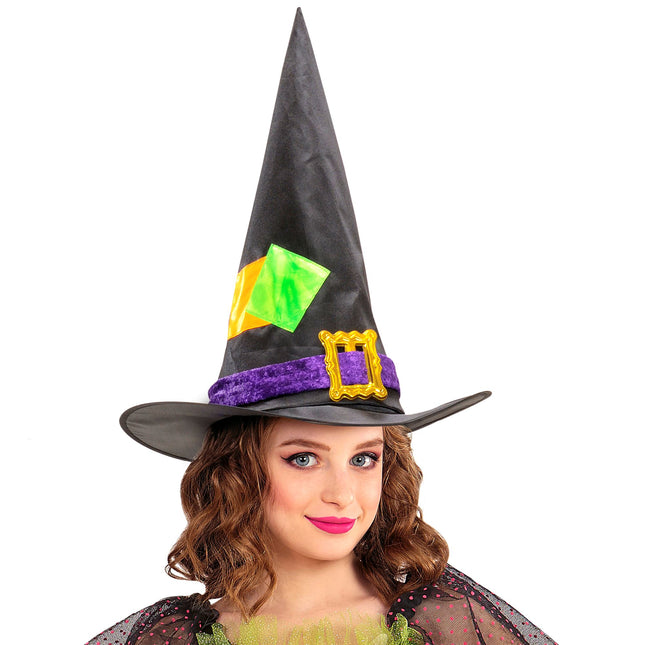 Sombrero de bruja de Halloween de colores
