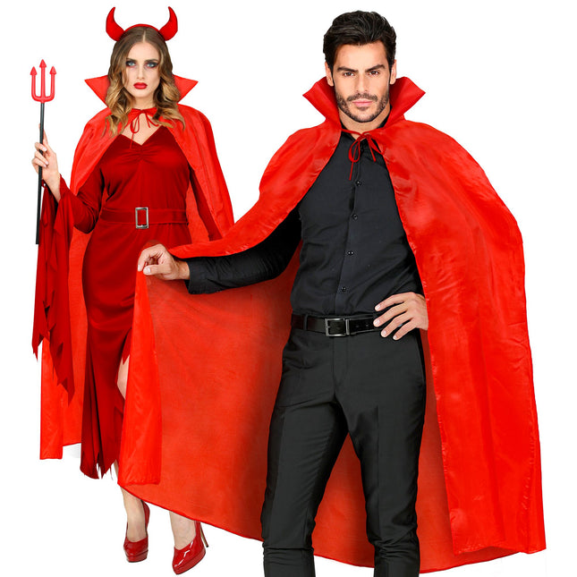 Capa de Halloween Diablo Rojo 1,3 m