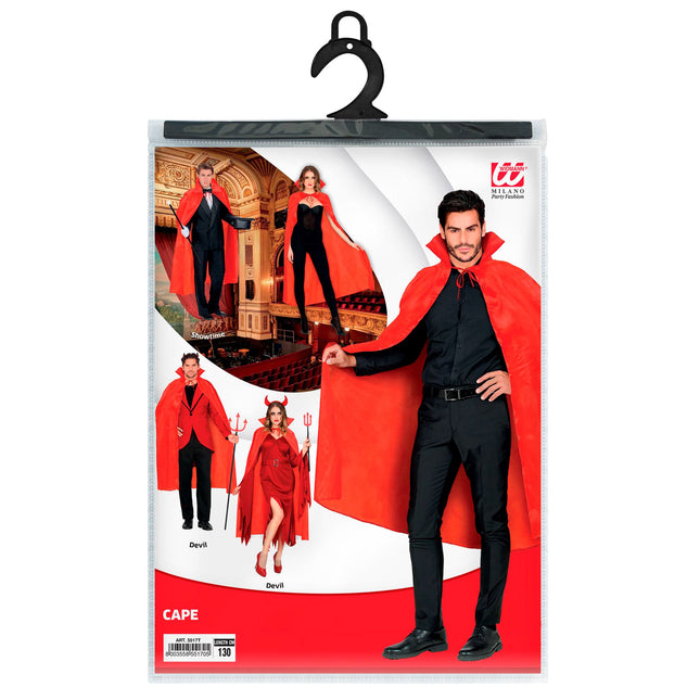 Capa de Halloween Diablo Rojo 1,3 m