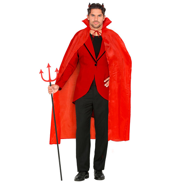 Capa de Halloween Diablo Rojo 1,3 m