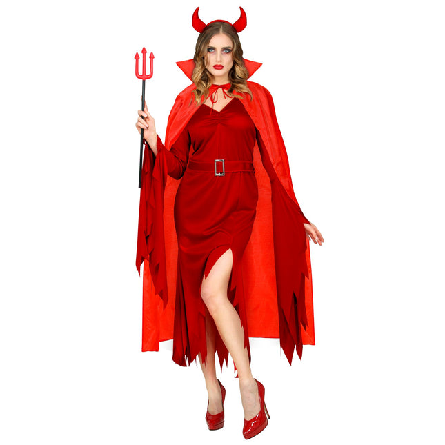 Capa de Halloween Diablo Rojo 1,3 m