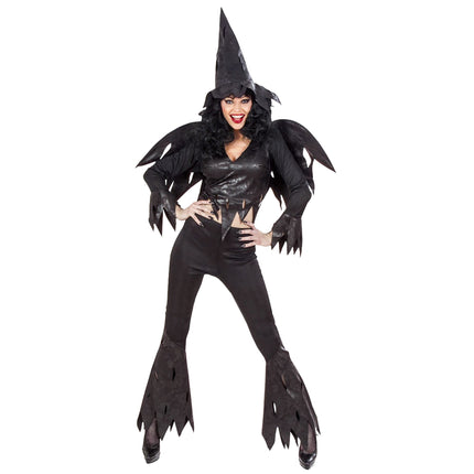 Disfraz de Bruja Negra 4 piezas