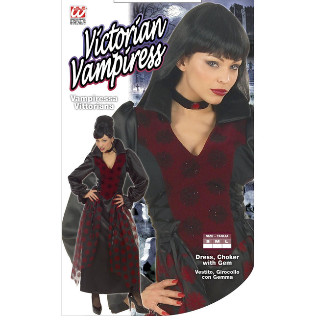 Vestido de Halloween Vampiresa Victoriana