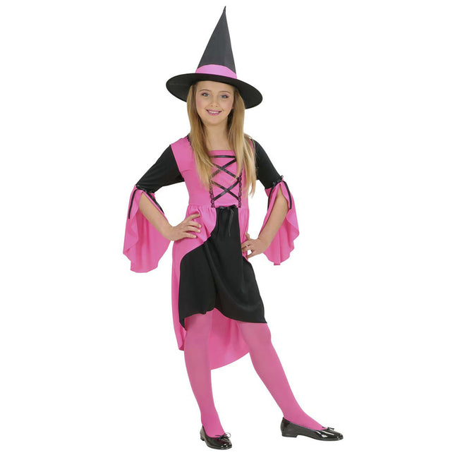 Vestido Halloween Bruja Rosa