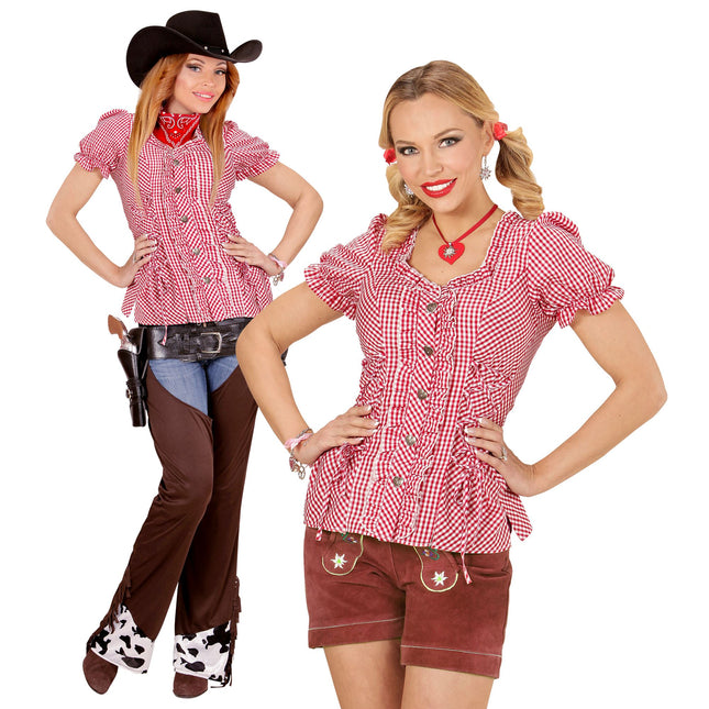 BLUSA BÁVARA ROJA S