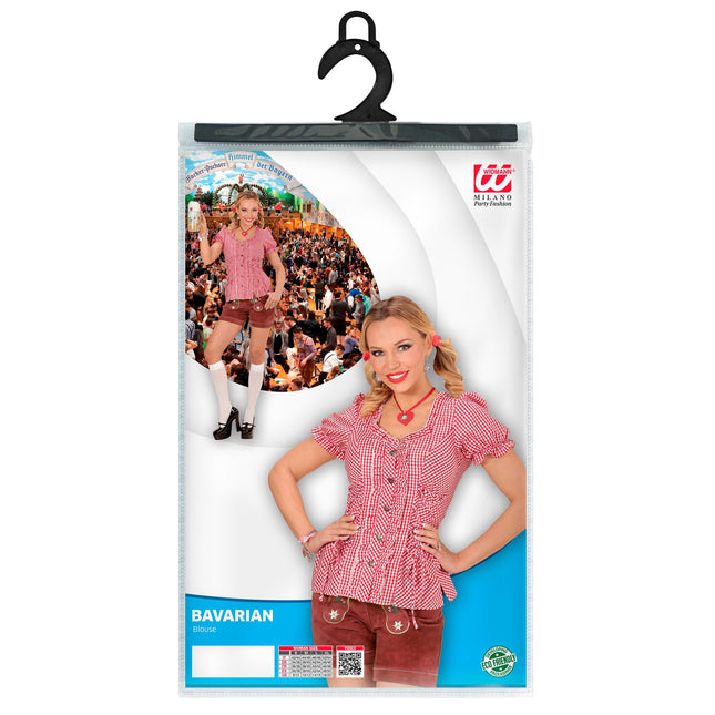 BLUSA BÁVARA ROJA S