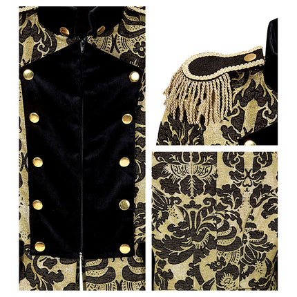 Chaqueta Pirata Oro Negro