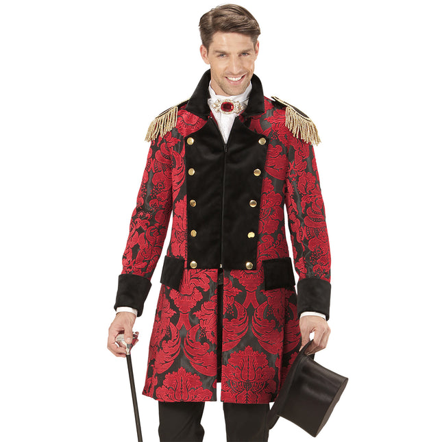 Chaqueta Pirata Rojo Negro Hombre