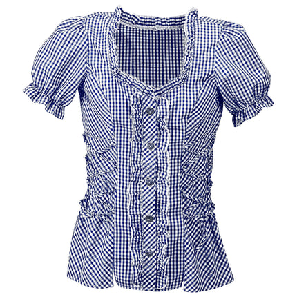 BLUSA DE CUADROS AZUL