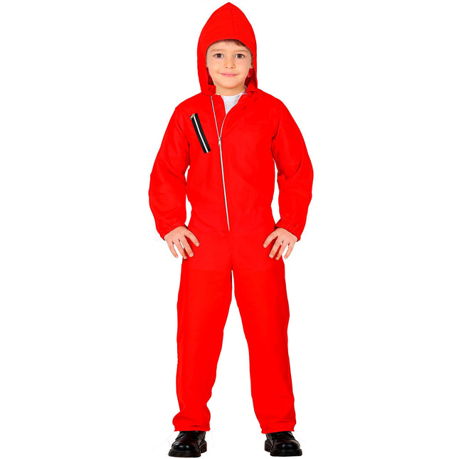Disfraz Halloween Rojo Niño Ladrón de Bancos