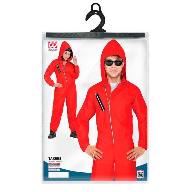 Disfraz Halloween Rojo Niño Ladrón de Bancos