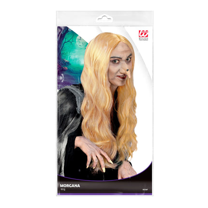 Peluca de Halloween Rubia Bruja
