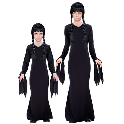 Vestido Halloween Niña Negro