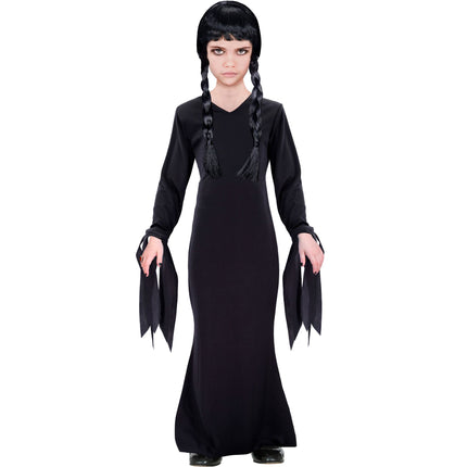 Vestido Halloween Niña Negro