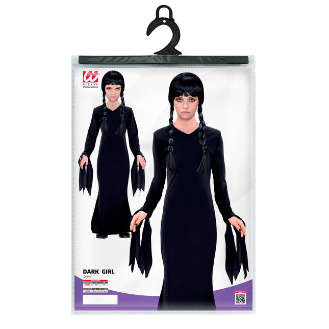 Vestido Halloween Niña Negro