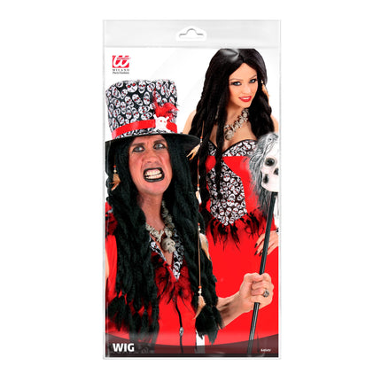 Peluca de Halloween Vudú
