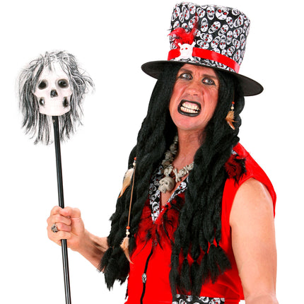 Peluca de Halloween Vudú