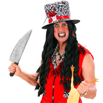 Peluca de Halloween Vudú