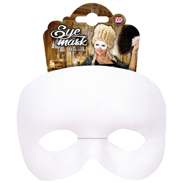 Máscara de ojos blanca