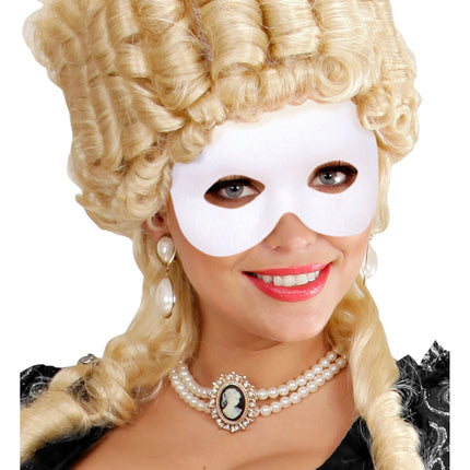 Máscara de ojos blanca