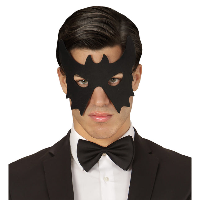 Máscara de Ojos de Halloween Murciélago Negro