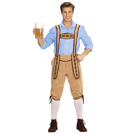 Lederhose Beige Hombre