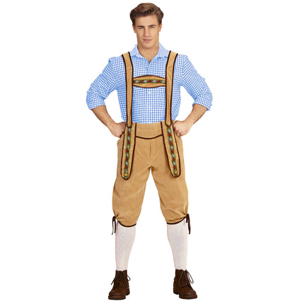 Lederhose Beige Hombre