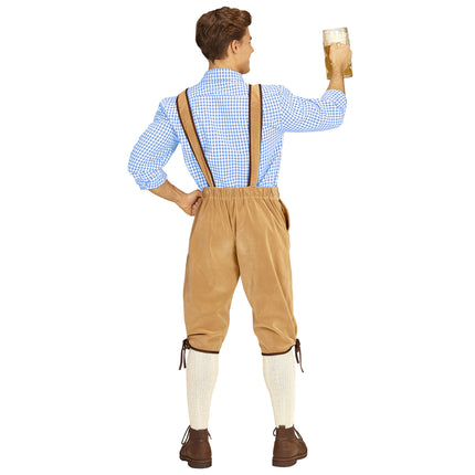 Lederhose Beige Hombre