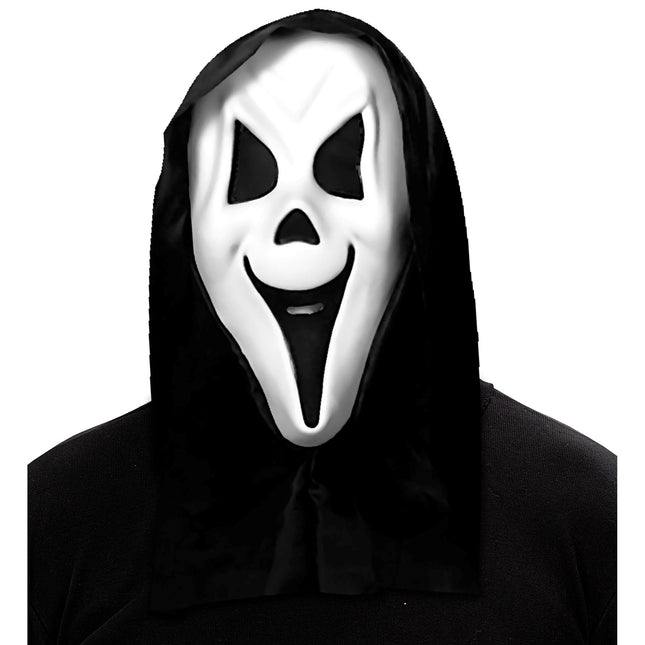 Máscara Halloween Blanco Negro Fantasma