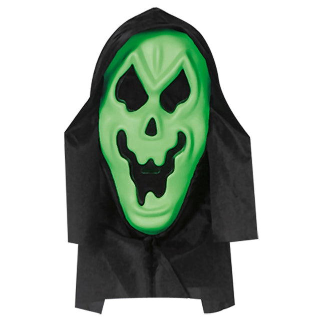 Máscara de Halloween Fantasma Verde