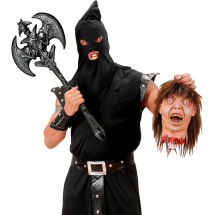 Hacha Falsa Halloween Plata