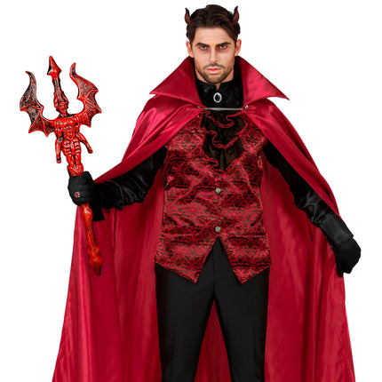 Halloween Tridente Diablo Rojo