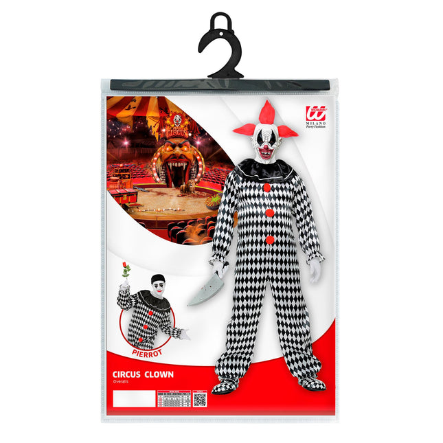 Disfraz de Halloween de Payaso de Circo para Hombre