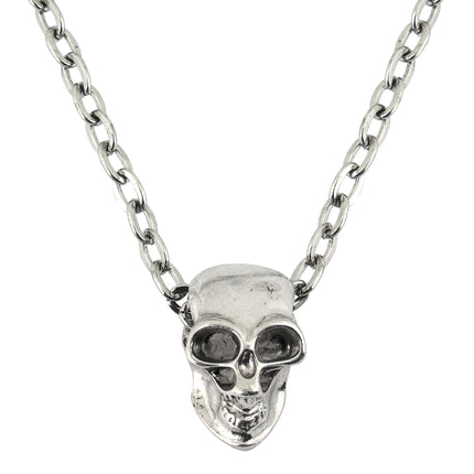Collar de Halloween Calavera de plata